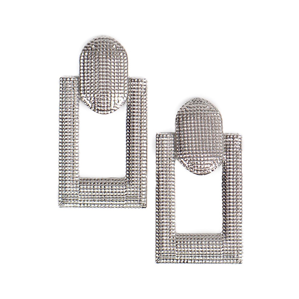 Silver Chic Statement Earrings